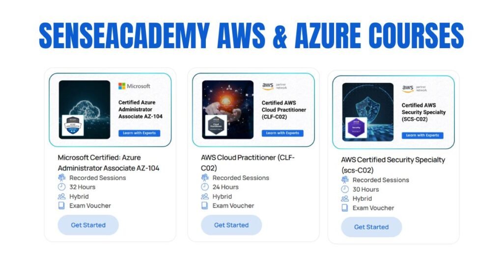 picture showing Senseacademy AWS & Azure Courses