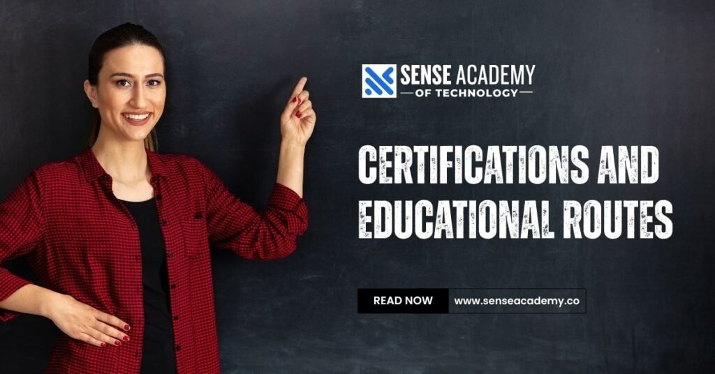 Image showing "Certifications and Educational Routes"