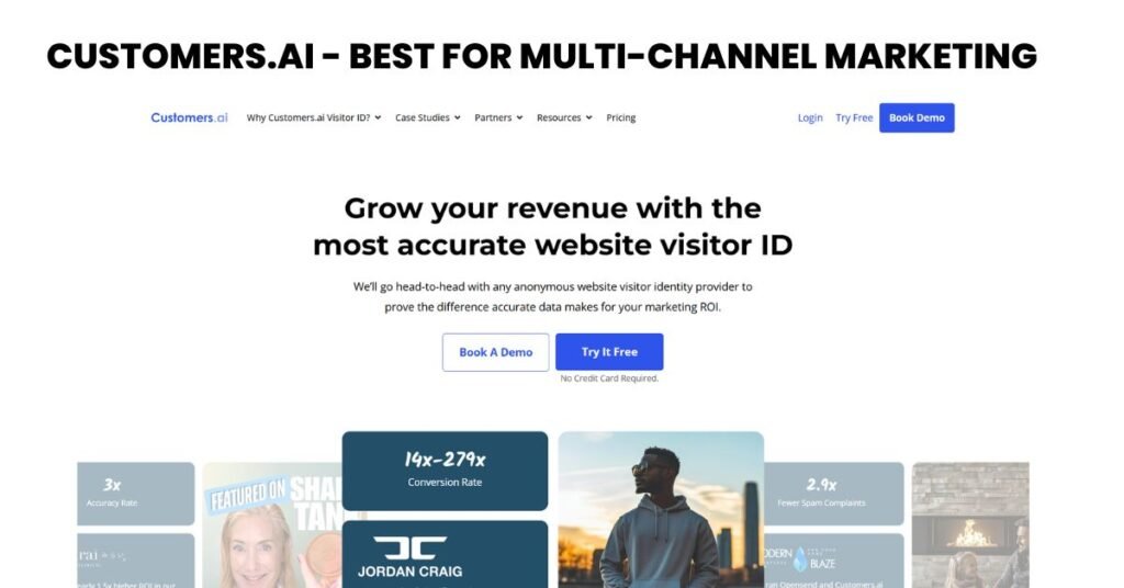 Picture describing "Customers.ai - Best for Multi-Channel Marketing"