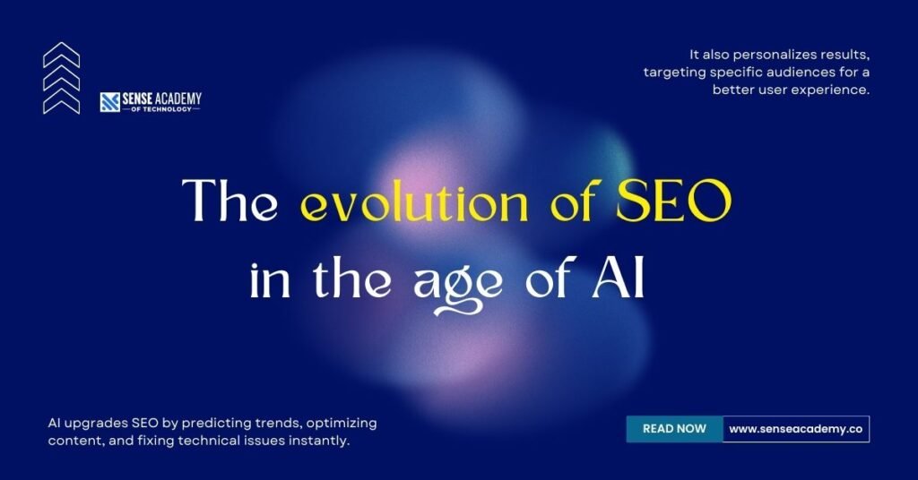 Image showing "evolution of SEO in the age of AI"