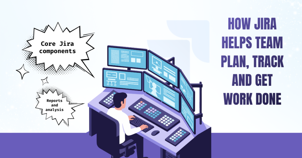 Image showing "How Jira helps team Plan, Track and get work done"